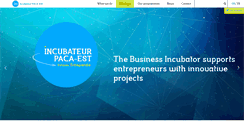 Desktop Screenshot of en.incubateurpacaest.org